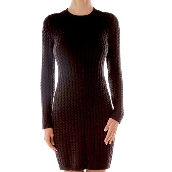 Calvin Klein | Cable Knit Bodycon Sweater Dress - Picture 1 of 7
